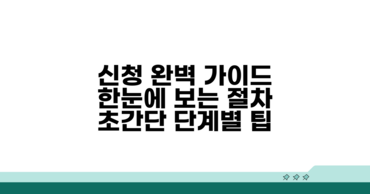 신청 절차, 단계별 완벽 가이드