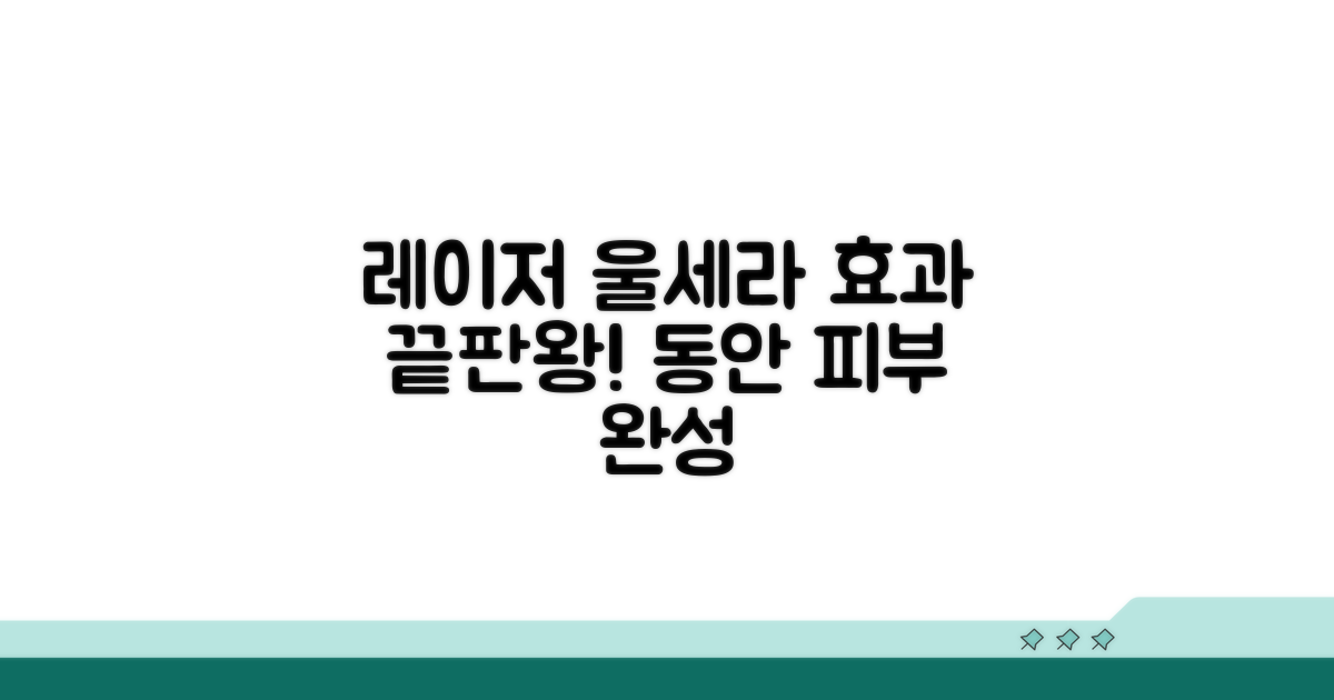 레이저 울세라 효과 완전 정복