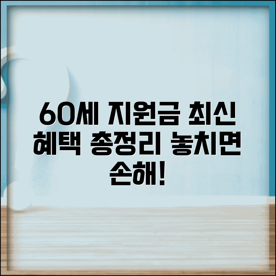 60세 이상 지원금 총정리 | 놓치면 안 되는 혜택, 신청 자격 및 방법 완벽 안내