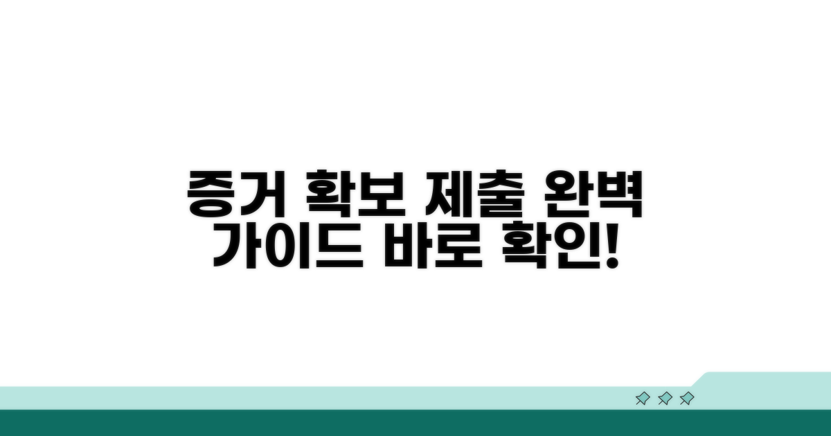 증거 수집 및 제출 방법 안내