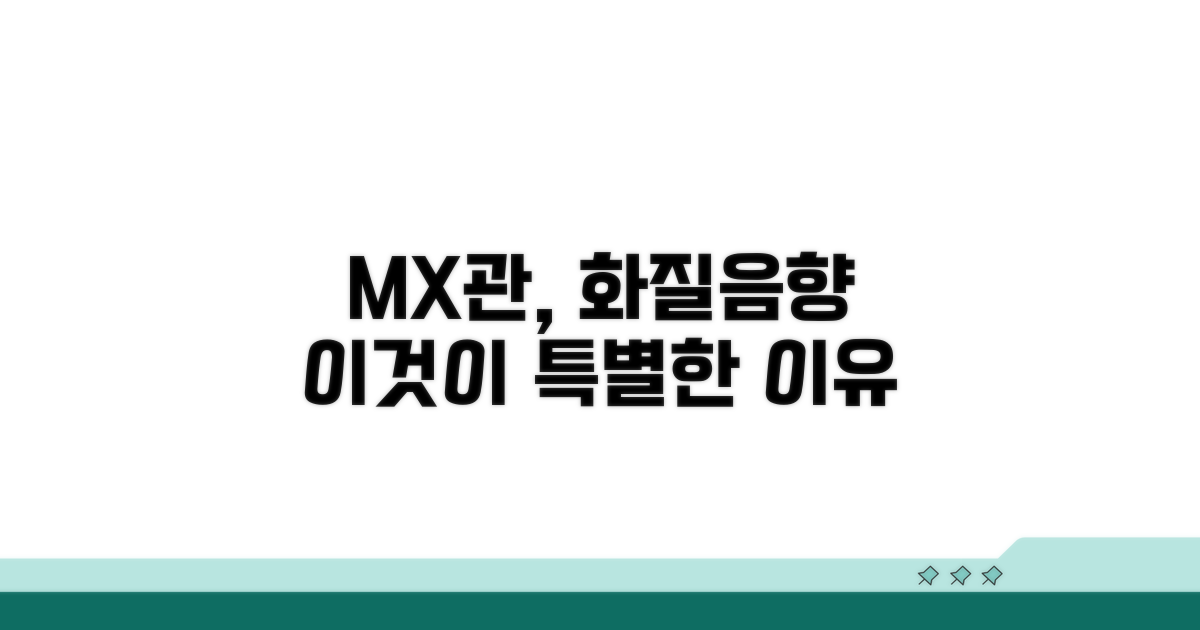 화질·음향, MX관이 특별한 이유