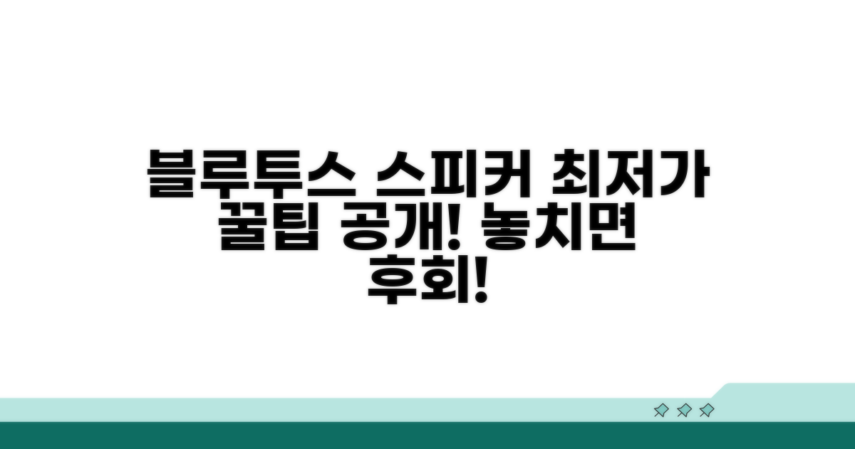 블루투스 스피커 최적 구매 시기