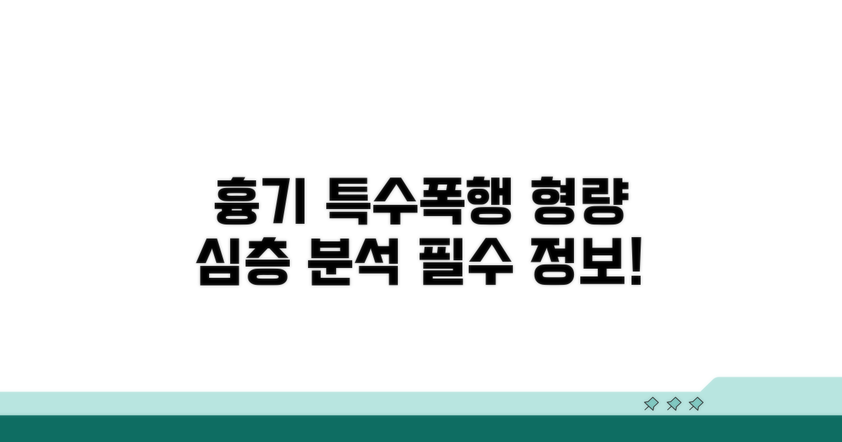 흉기·단체 특수폭행 형량 분석