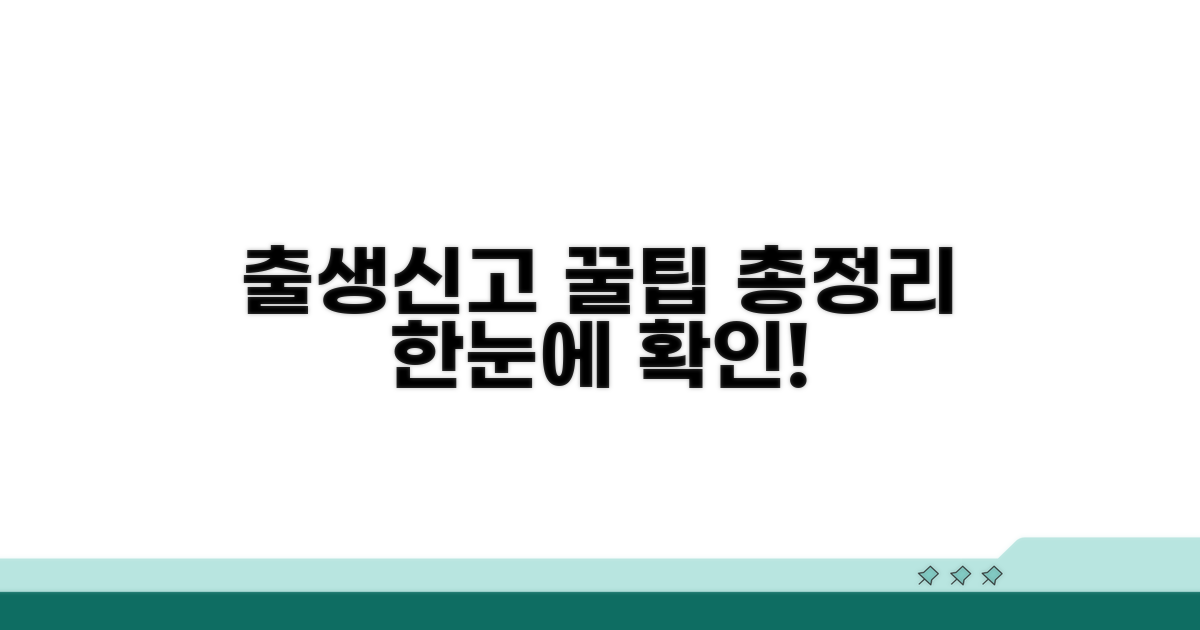 출생신고 절차 한눈에 보기
