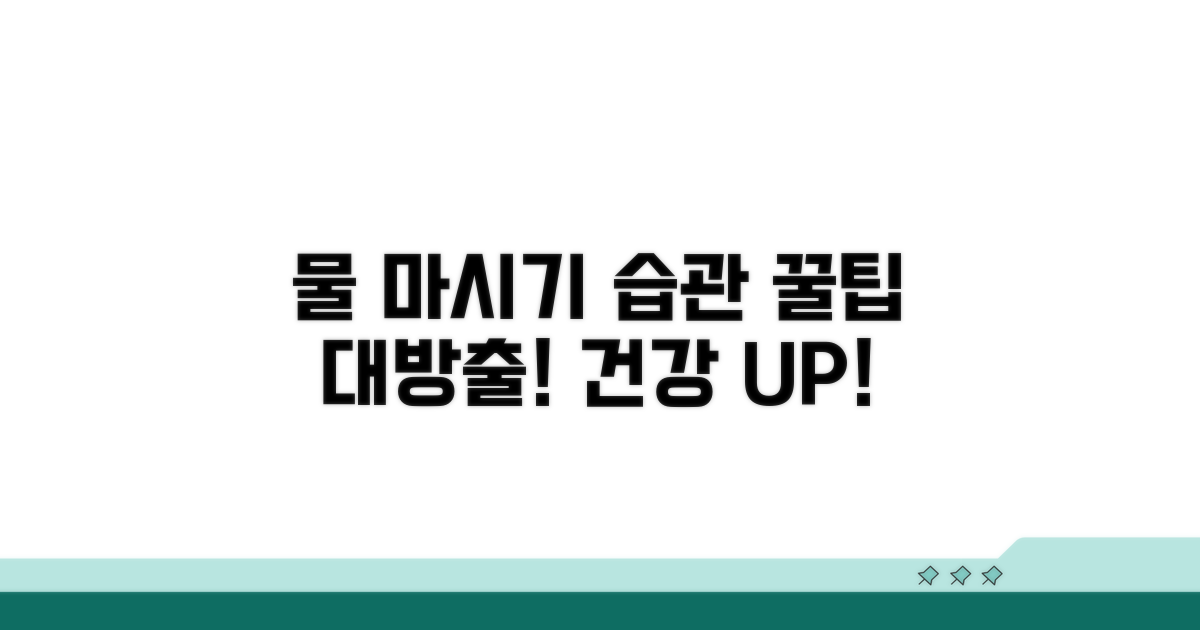 하루 물 섭취량 똑똑하게 늘리기