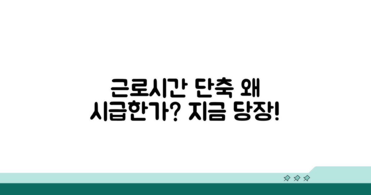근로시간 단축 시급한 이유
