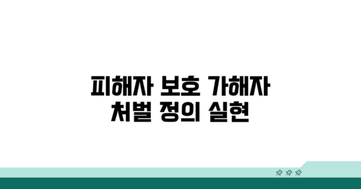 피해자 보호 및 가해자 처벌 규정