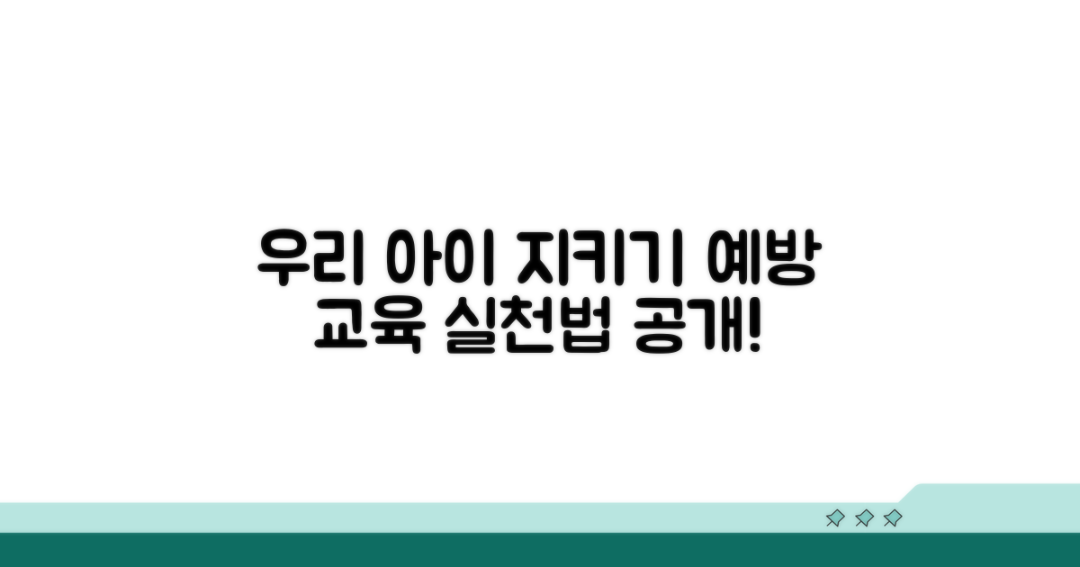 우리 아이 지키는 예방 교육 실천법