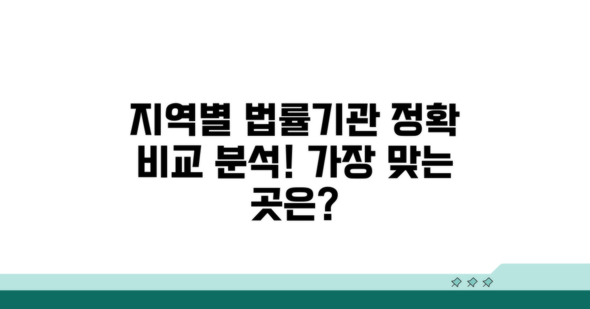 지역별 법률기관 꼼꼼 비교