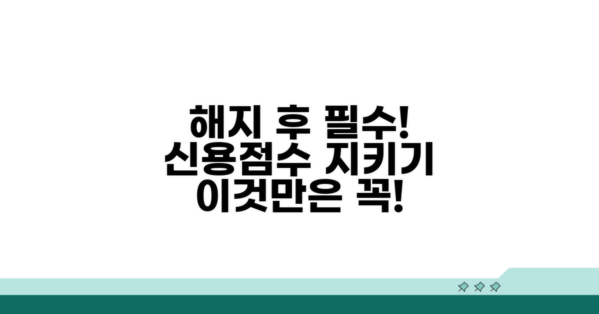 신용점수 관리, 해지 후 이것만은 꼭