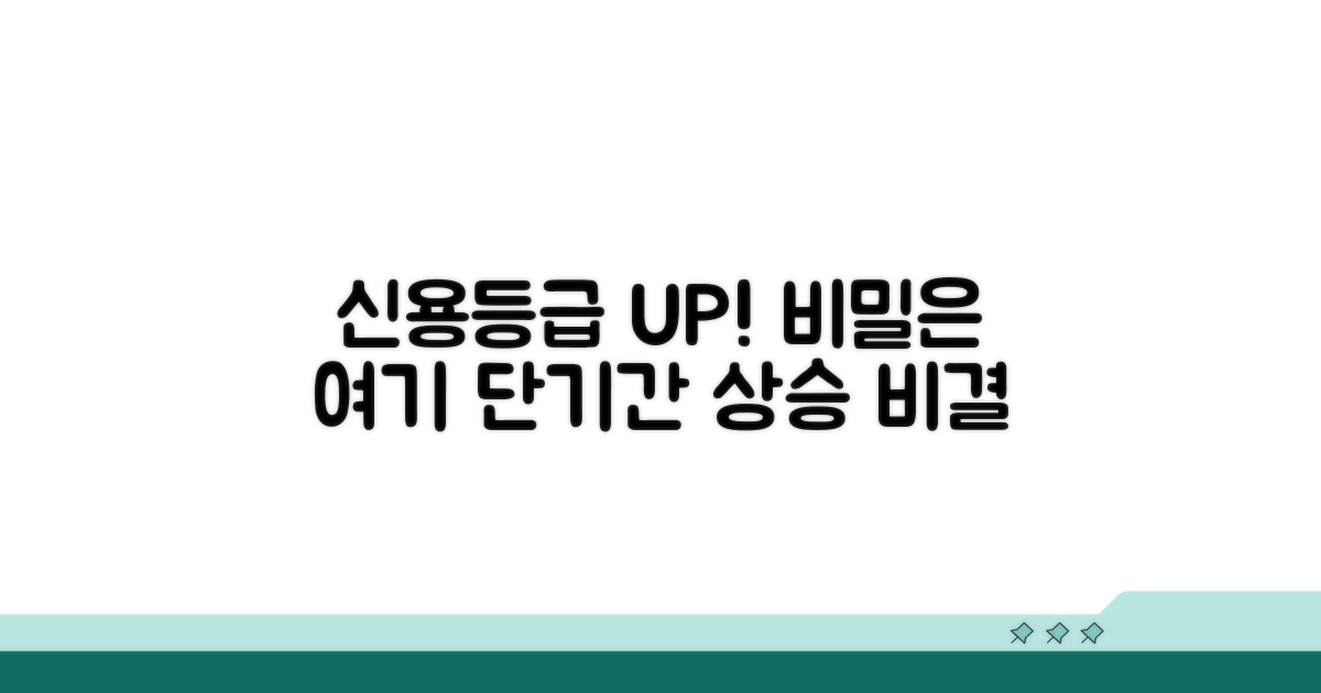 신용등급 빠르게 올리는 비결