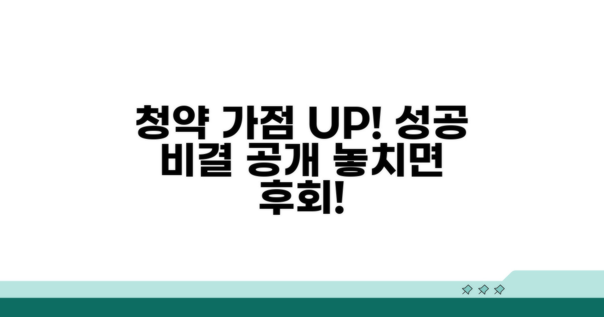 청약 가점 관리와 성공 비결