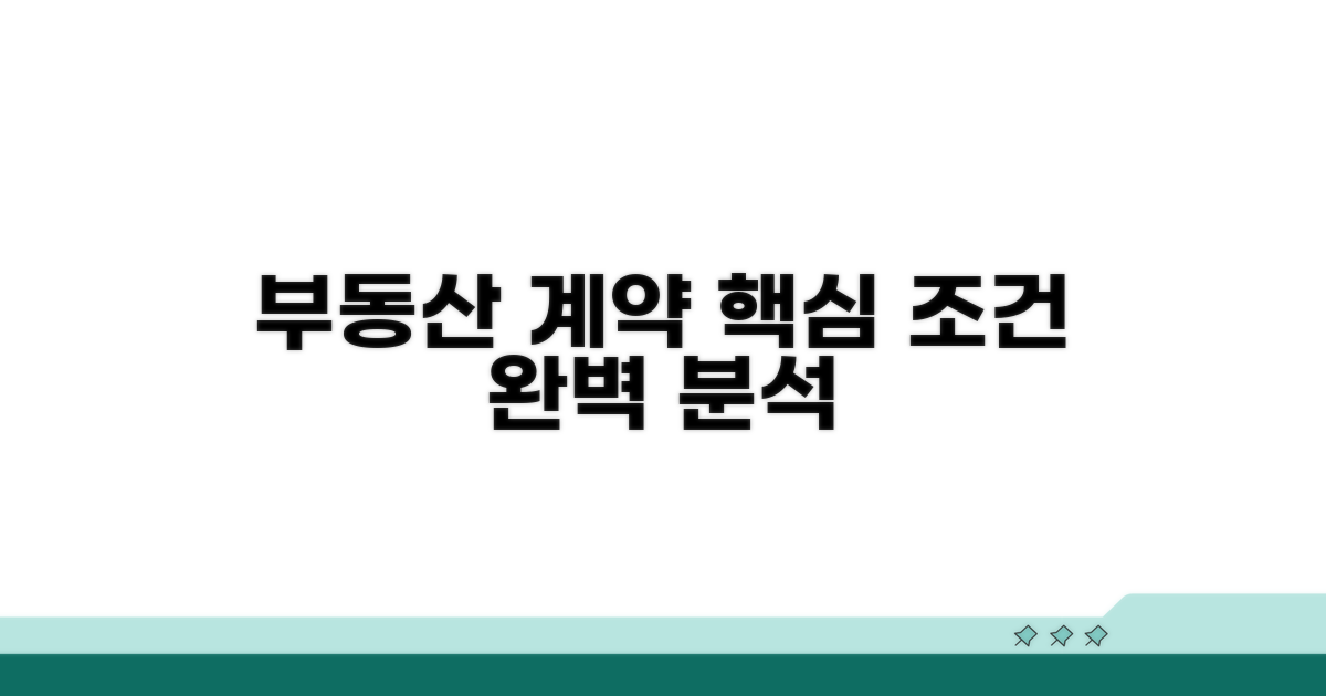 일반 분양 계약 조건 상세 분석