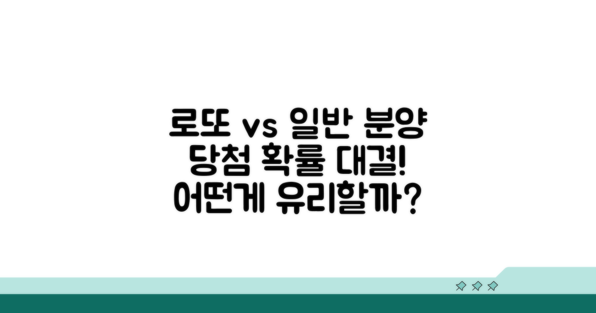 로또 청약 vs 일반 분양 확률 비교