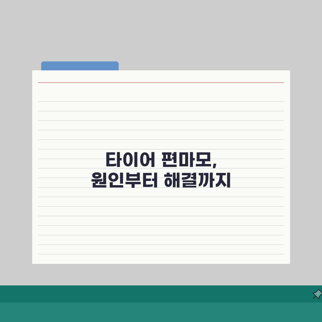 자동차 타이어 편마모 원인 해결 방법 예방 | 차 타이어 한쪽만 닳음 직접 해봤어요, 왜