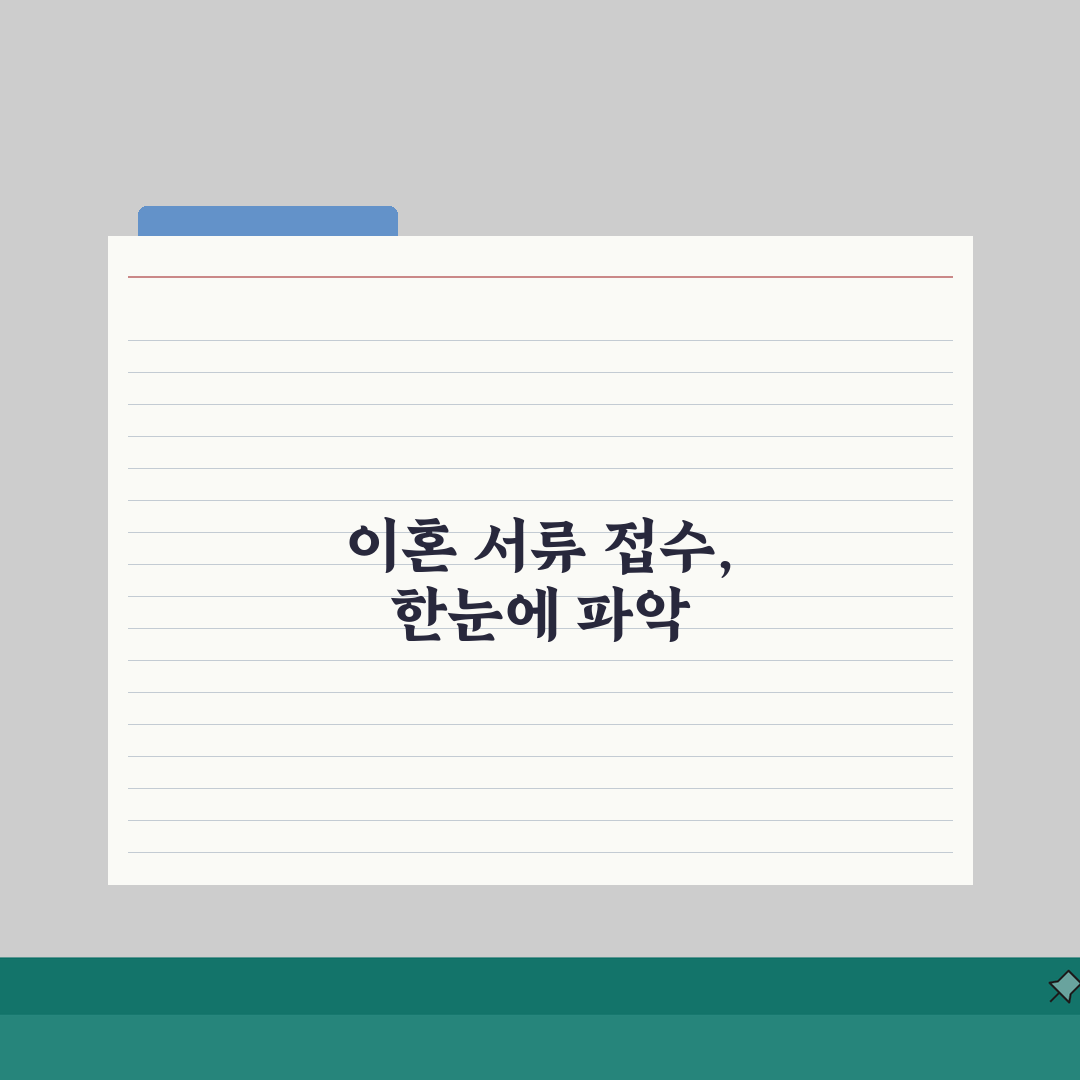 이혼서류접수방법 한눈에 보기 | 헷갈리는 과정 정리 직접 해봤어요